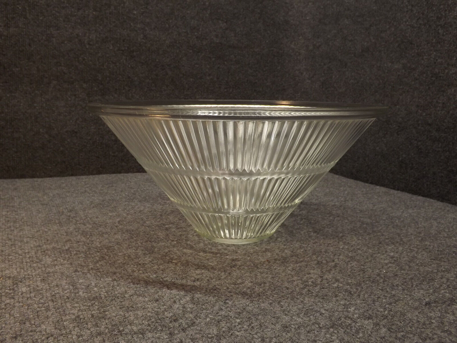  Holophane Ribbed Clear Glass Swag Lamp Shade Torchiere 15