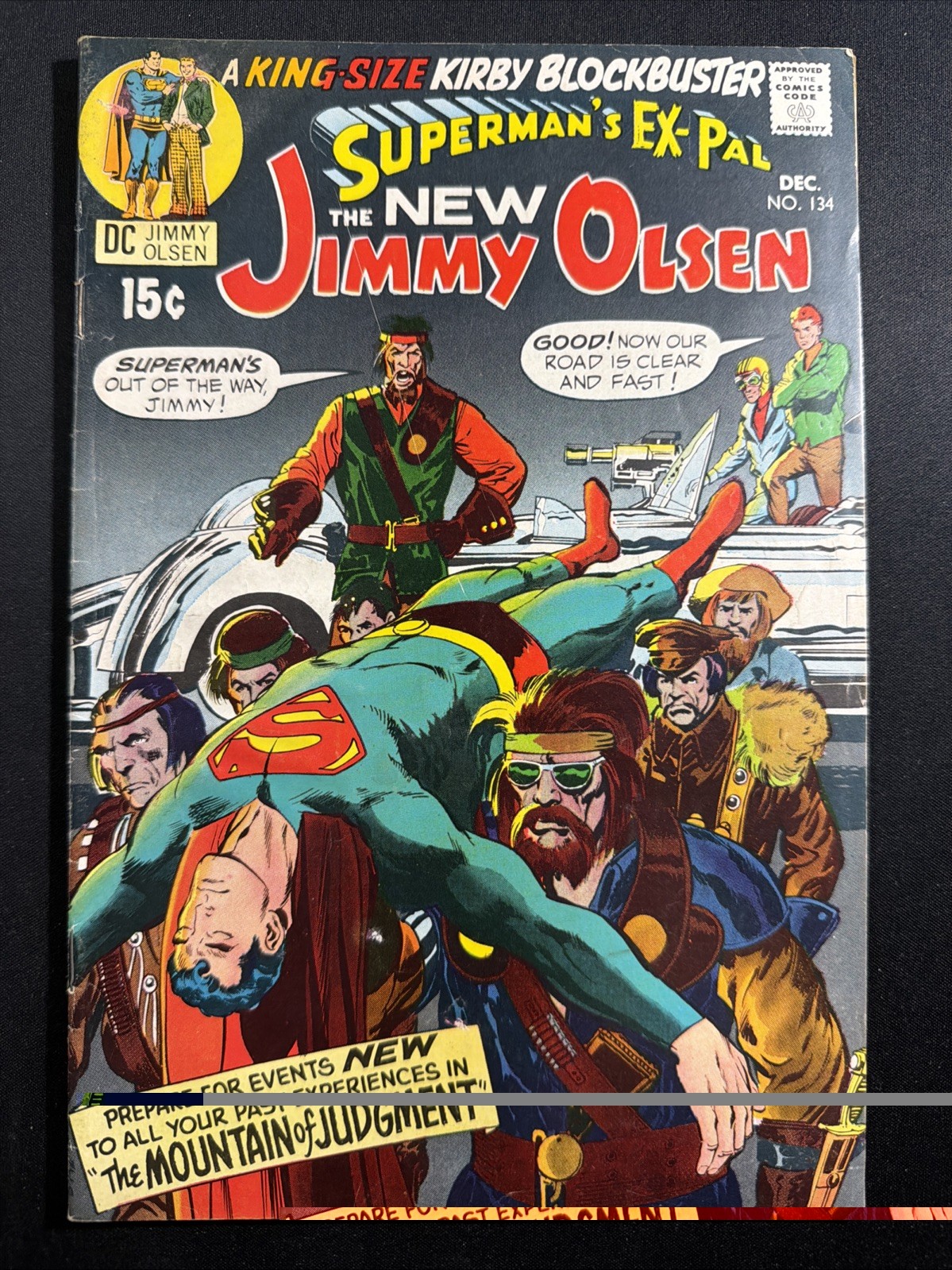 Superman's Pal Jimmy Olsen #134 1970 1st Cameo App Darkseid Jack Kirby G/VG *A18