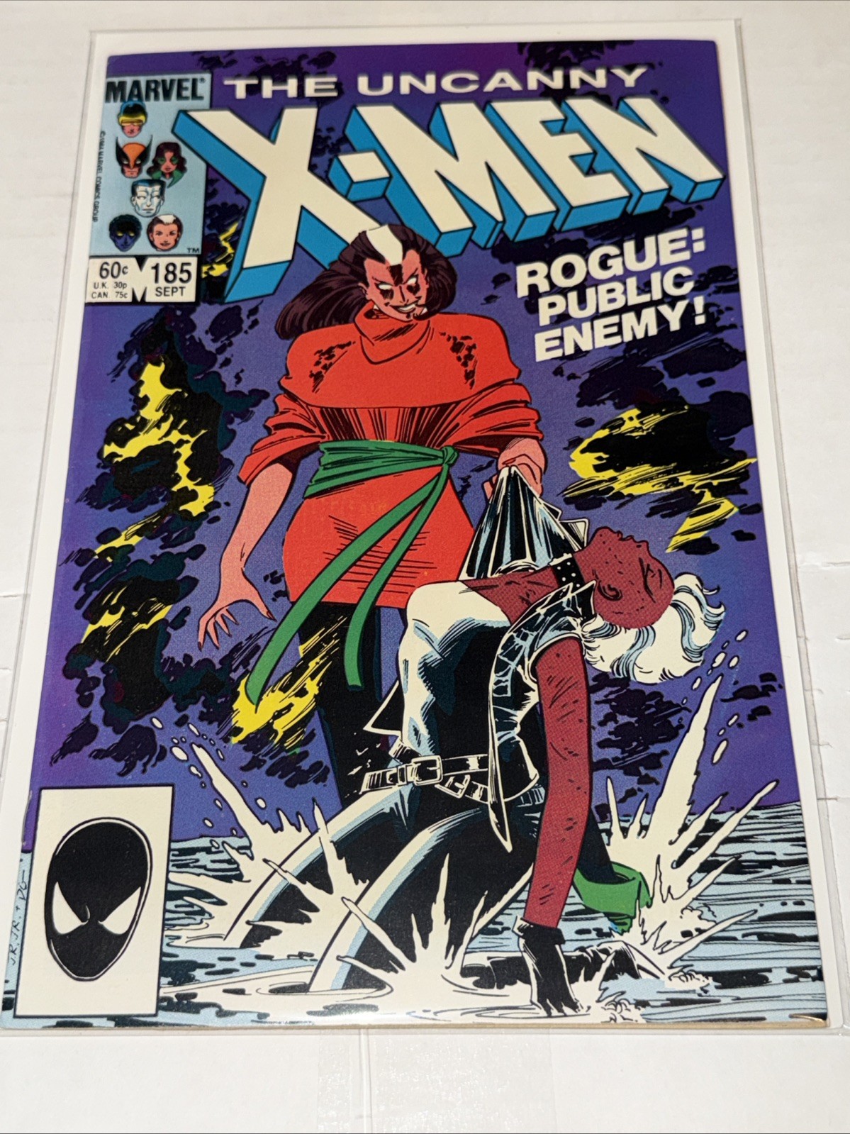 UNCANNY X-MEN # 185 - NM ROGUE: PUBLIC ENEMY - JOHN ROMITA JR. COVER