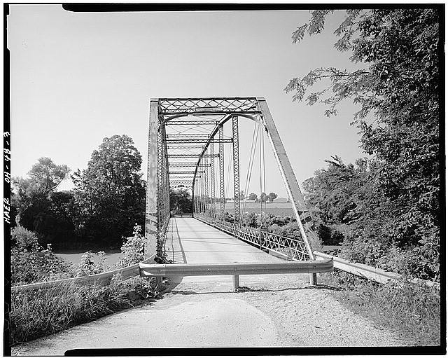 Abbottstown Pennsylvania 1900s Abbotts Parker Through Truss Bridge North Portal
