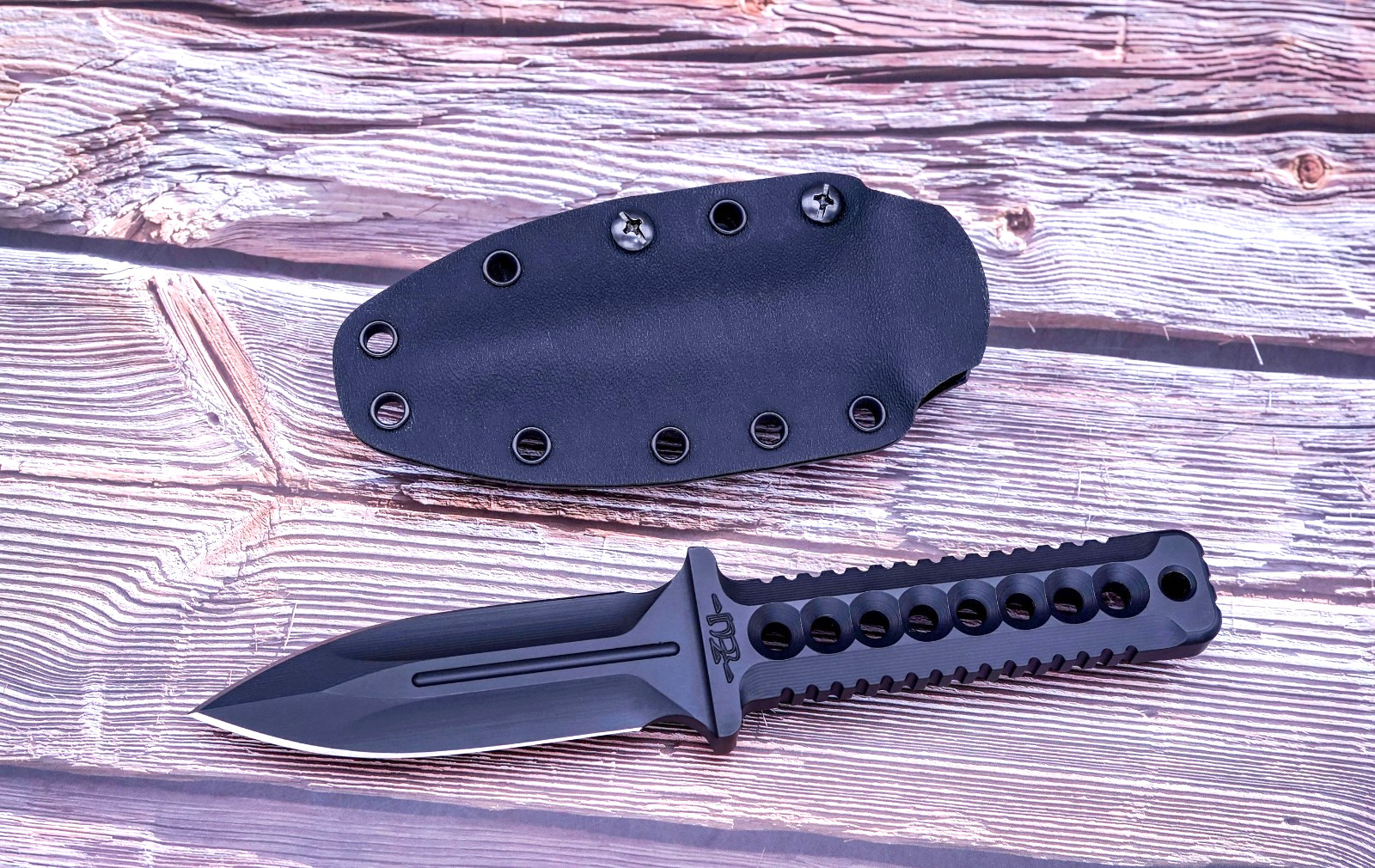 ZU Bladeworx/Paul Cale Reaper, Cryodur 2363/A2 Steel, Black Cerakoted
