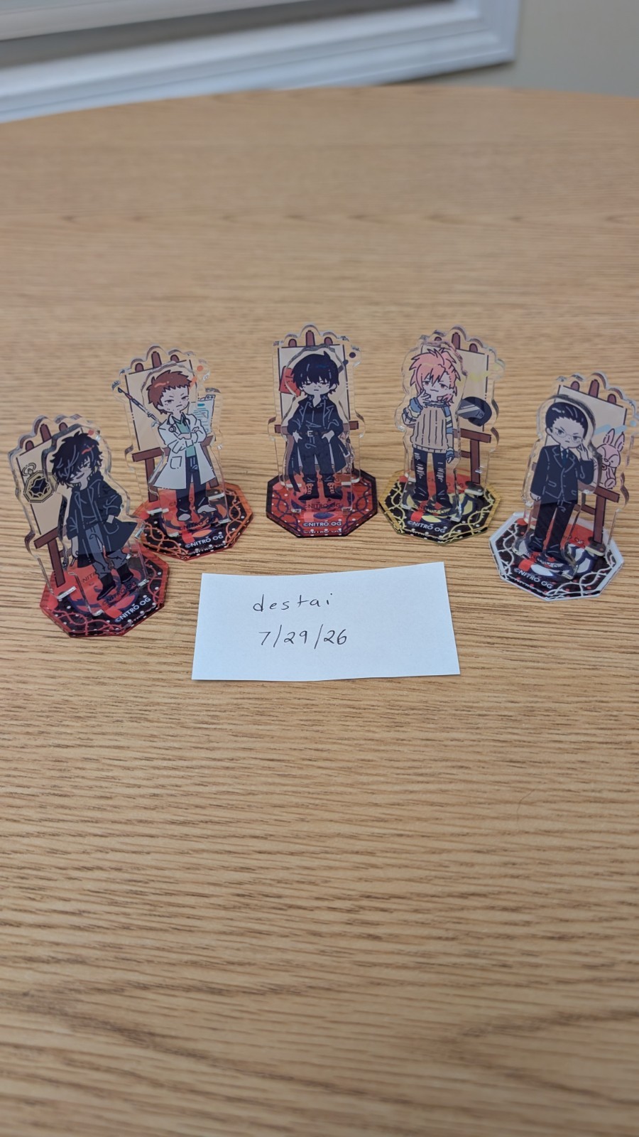 Set of 5 Acrylic Stands Slow Damage Nitro CHiRAL Set of 5 Acrylic Stands Slow Damage Nitro CHiRAL