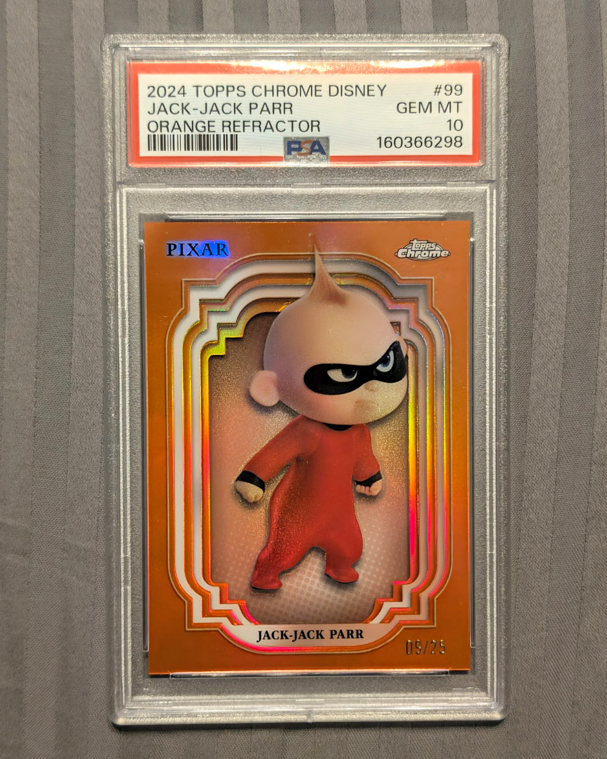 Topps 2024 Chrome Disney Incredibles #99 Jack-Jack Parr /25 PSA 10