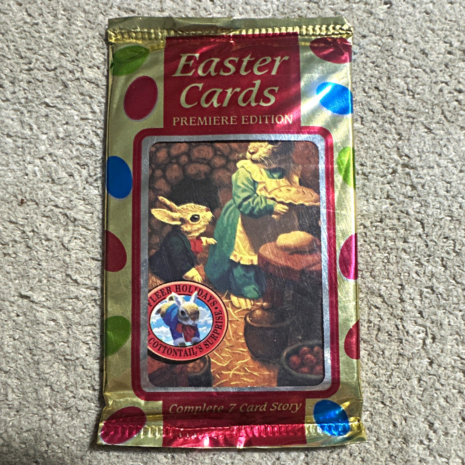 Fleer 1995 Easter Cards Premiere Edition Cottontail's Surprise Pack - 7 Cards LE Fleer 1995 Easter Cards Premiere Edition Cottontail's Surprise Pack - 7 Cards LE
