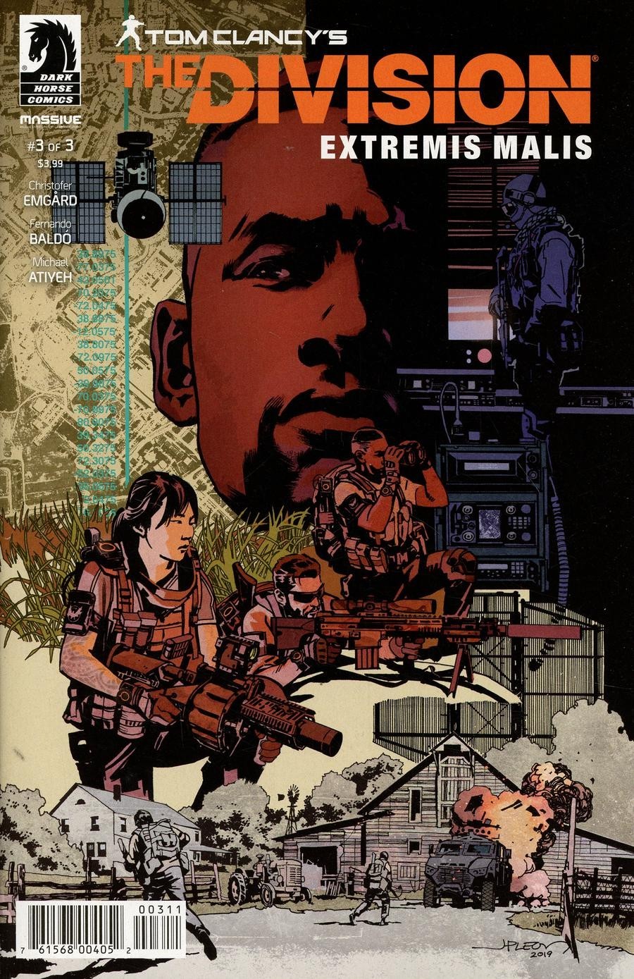 💥 TOM CLANCY'S THE DIVISION EXTREMIS MALIS #3 DARK HORSE COMICS 2019 SCARCE VF