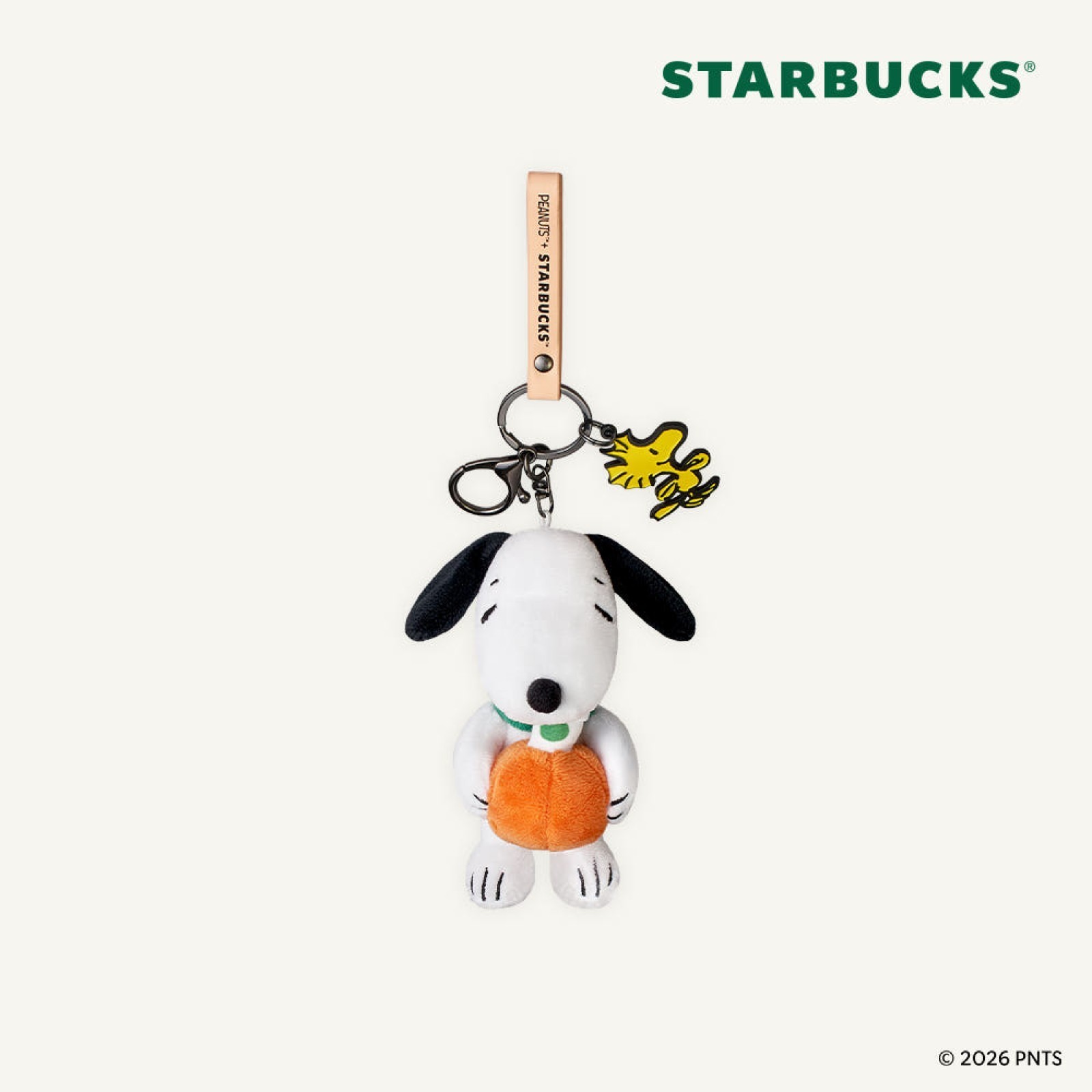 Starbucks Korea x Peanuts 2026 Pumpkin Peanuts Keychain