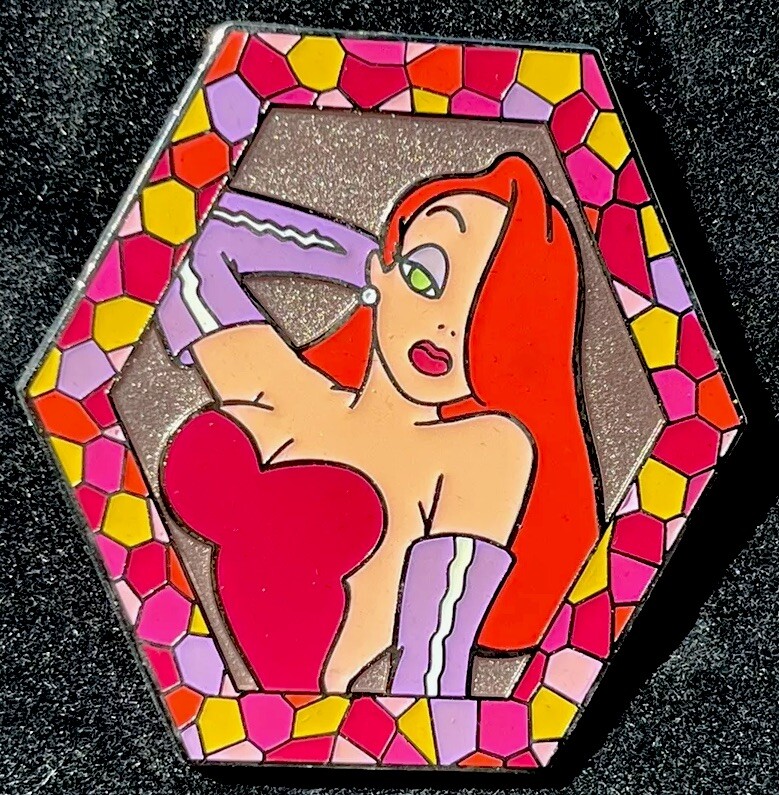 Disney Shopping Jessica Rabbit Mosaic Tile LE 250 Rare 2010 Pin