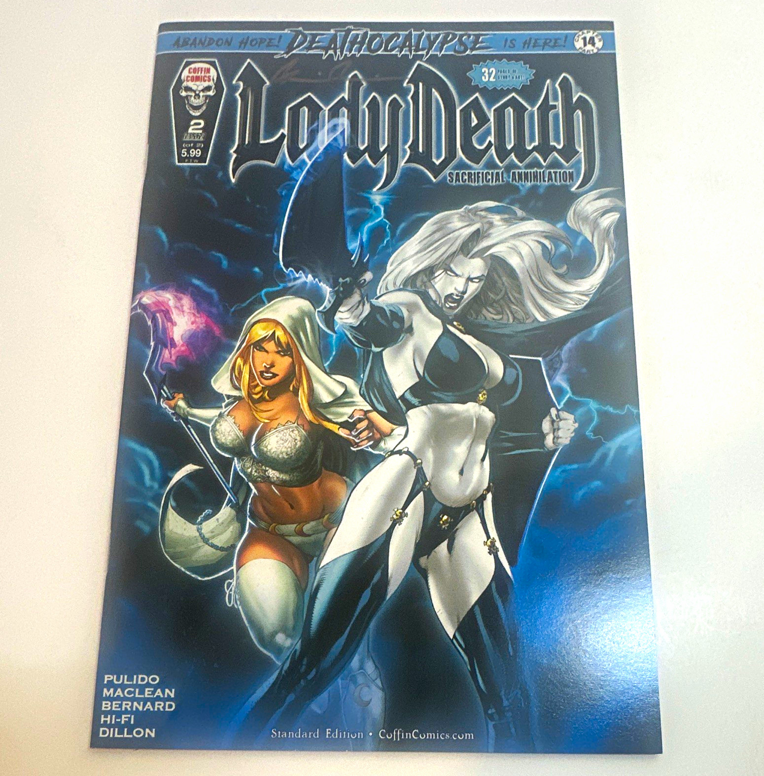 Coffin Comics Lady Death Sacrificial Annihilation #2 Modern Age Color Standard