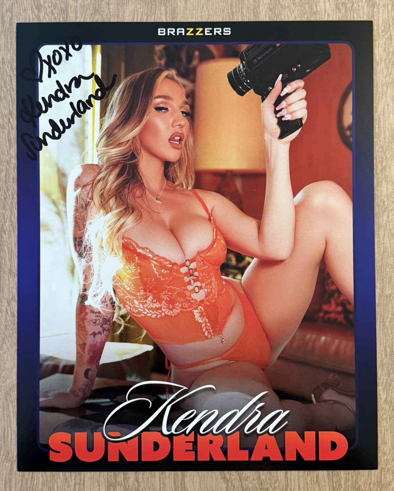 Kendra Sunderland Adult Model Autographed 8x10 Photo