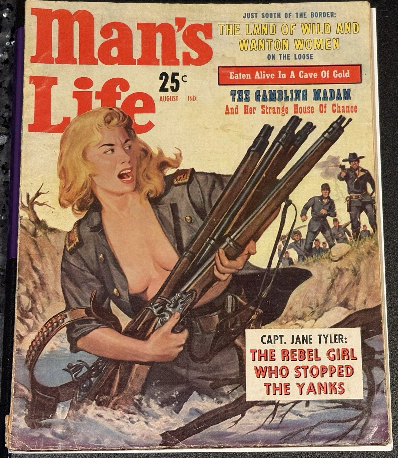 MAN’S LIFE magazine 10:7 Rebel Girl, wanton women, illust, photos, 👀GD 1959