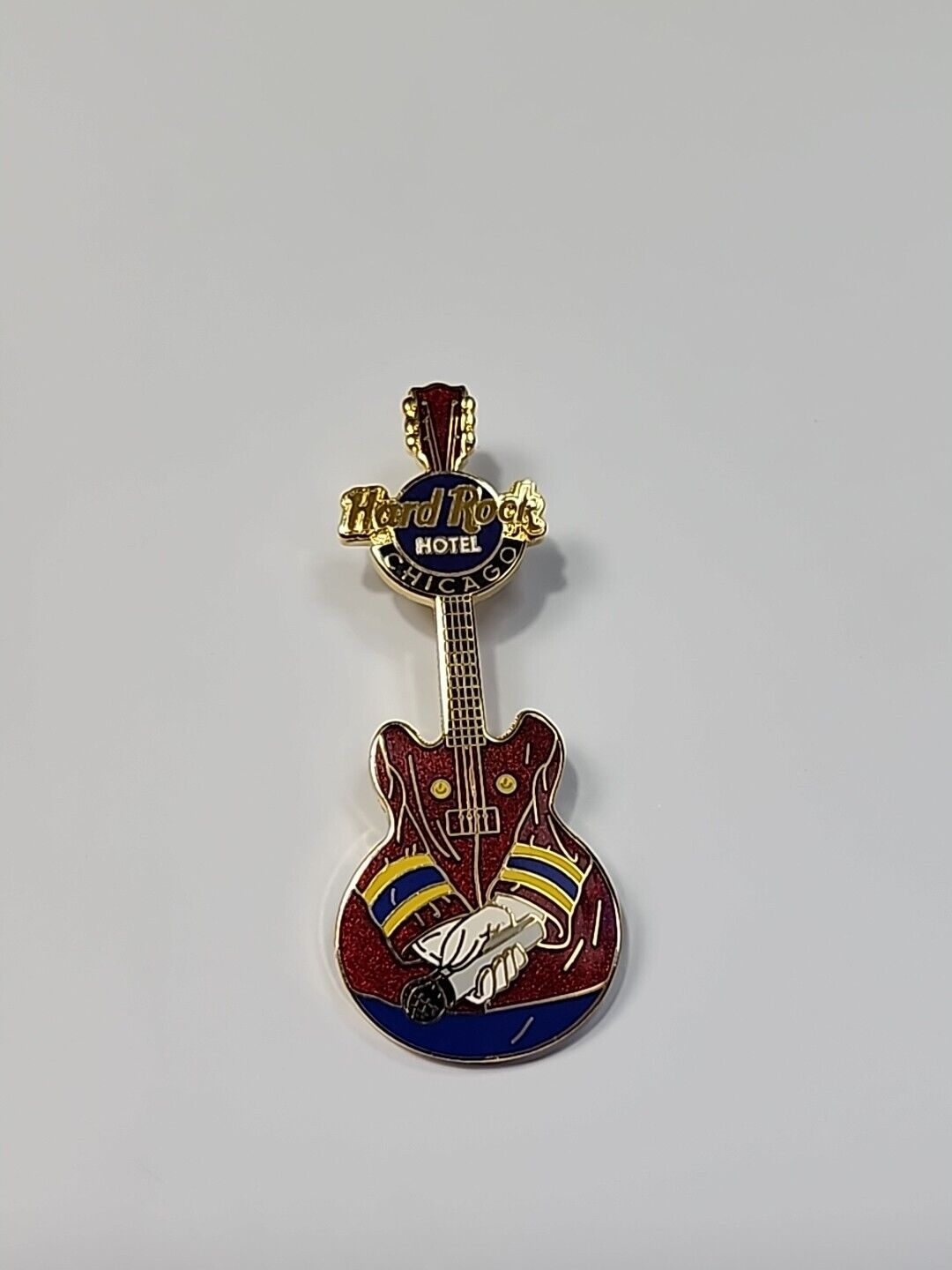 Chicago Hard Rock Hotel Trading Pin Guitar Bell Hop Uniform Microphone