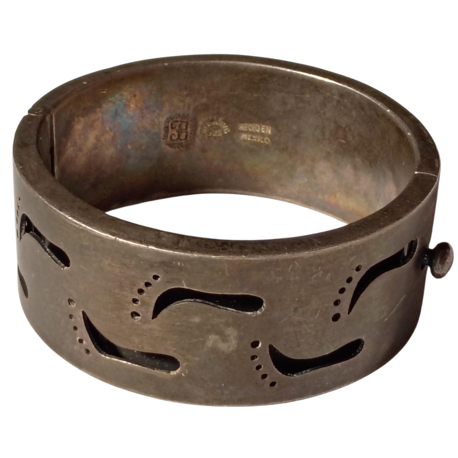 iconic Los Ballesteros Mexican Sterling silver footprints Bracelet