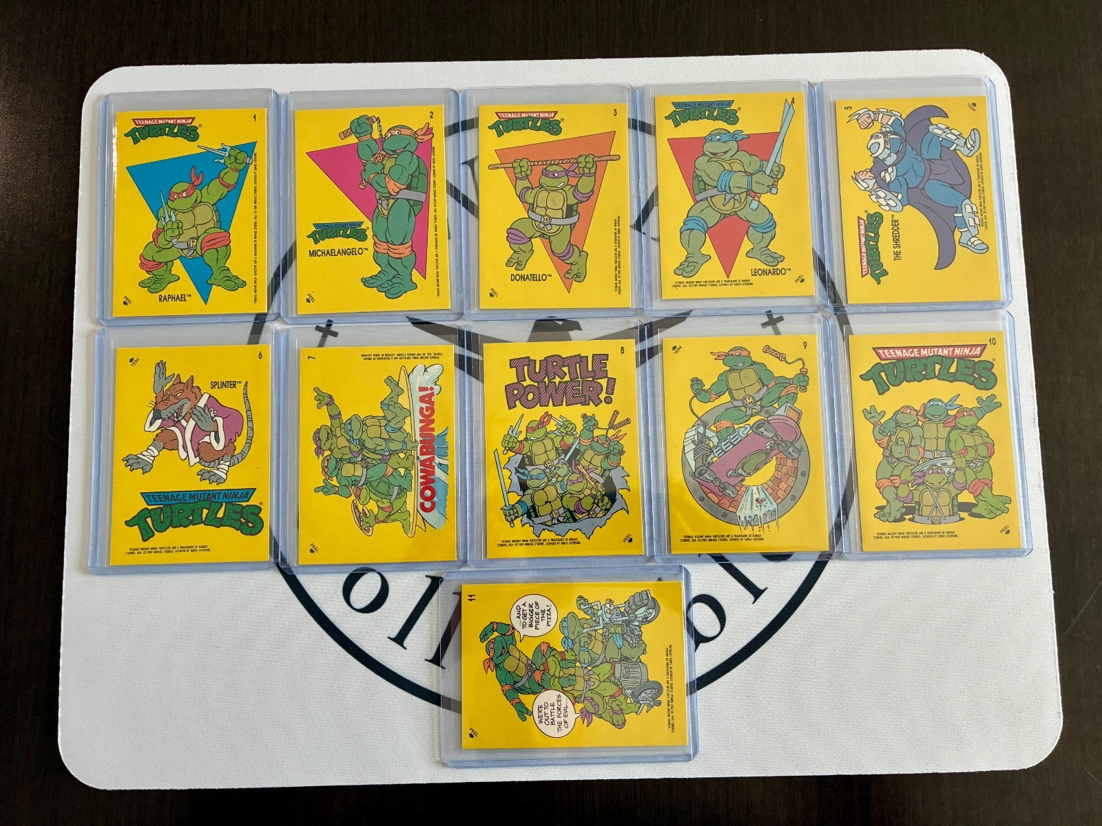 1989 Teenage Mutant Ninja Turtles Collectors Edition : Complete Sticker Set 1-11 1989 Teenage Mutant Ninja Turtles Collectors Edition : Complete Sticker Set 1-11