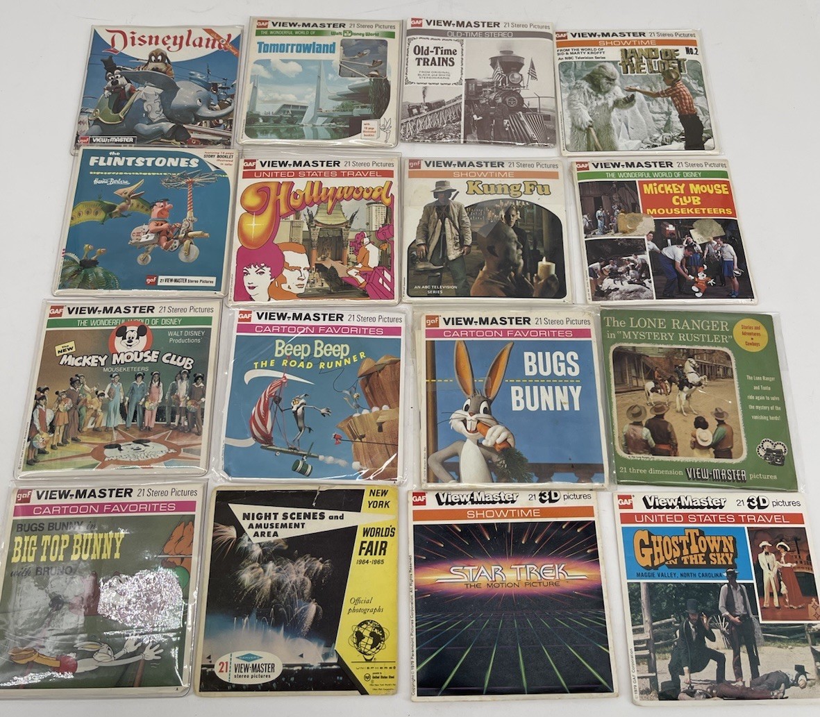 Title: Vintage View-Master 3-Reel Lot 16 Sets Land Lost Star Trek Flintstone #53