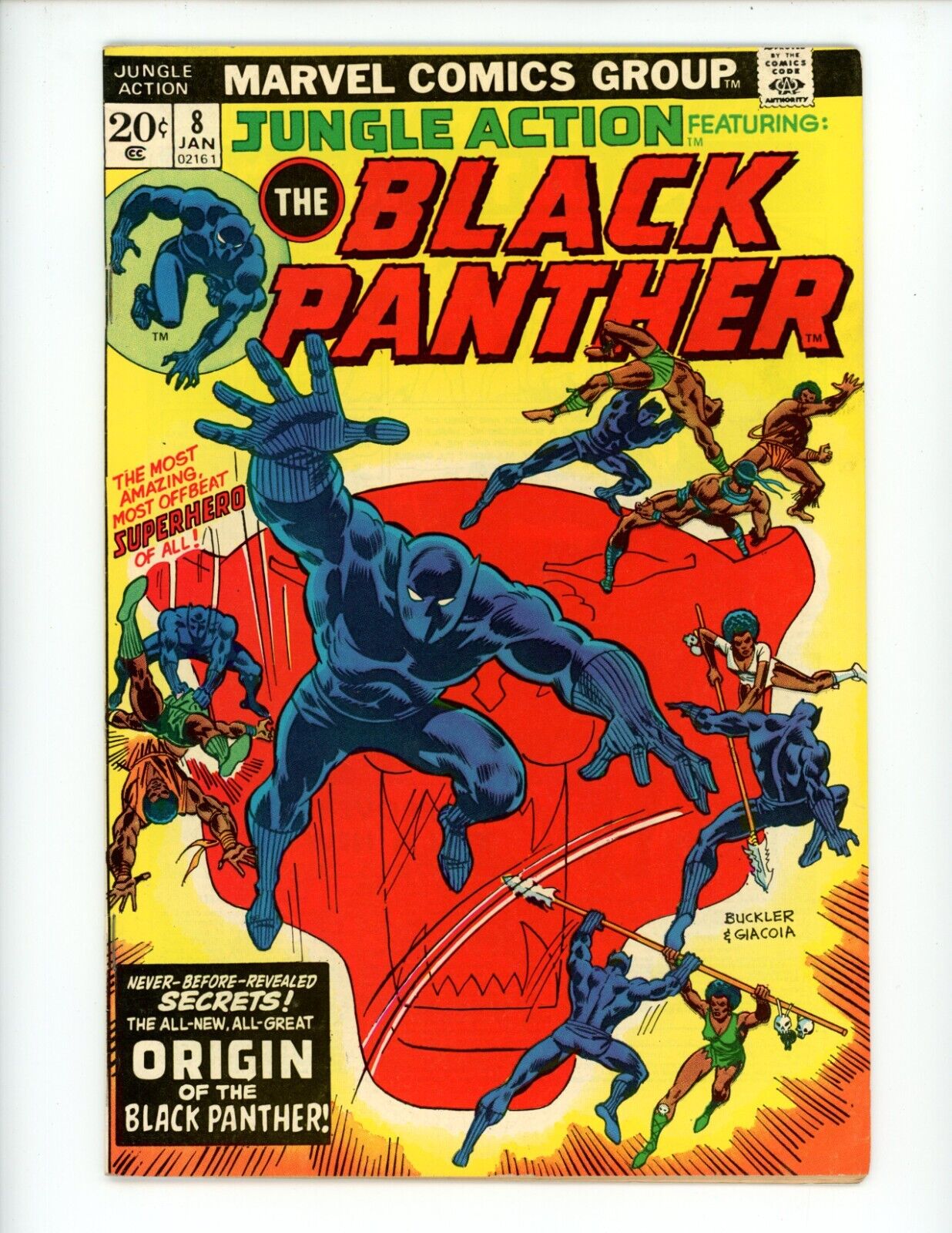 Jungle Action #8 Comic 1974 VF- Marvel 1st App Malice Black Panther