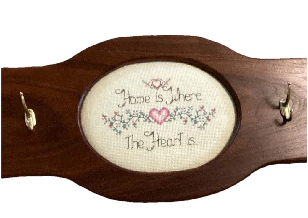Vintage Wooden Wall Hanging Rack \