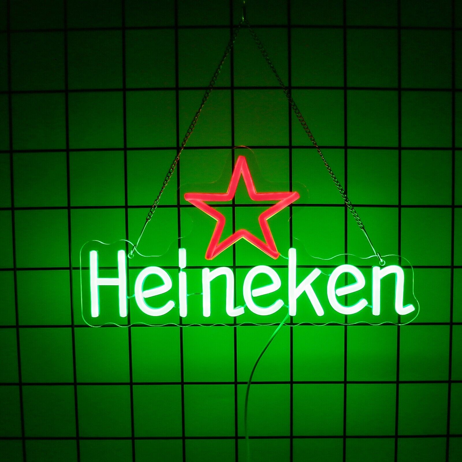 Heineken Neon Sign  Dimmable Bar Decor for Home, Man Cave, Club, Party