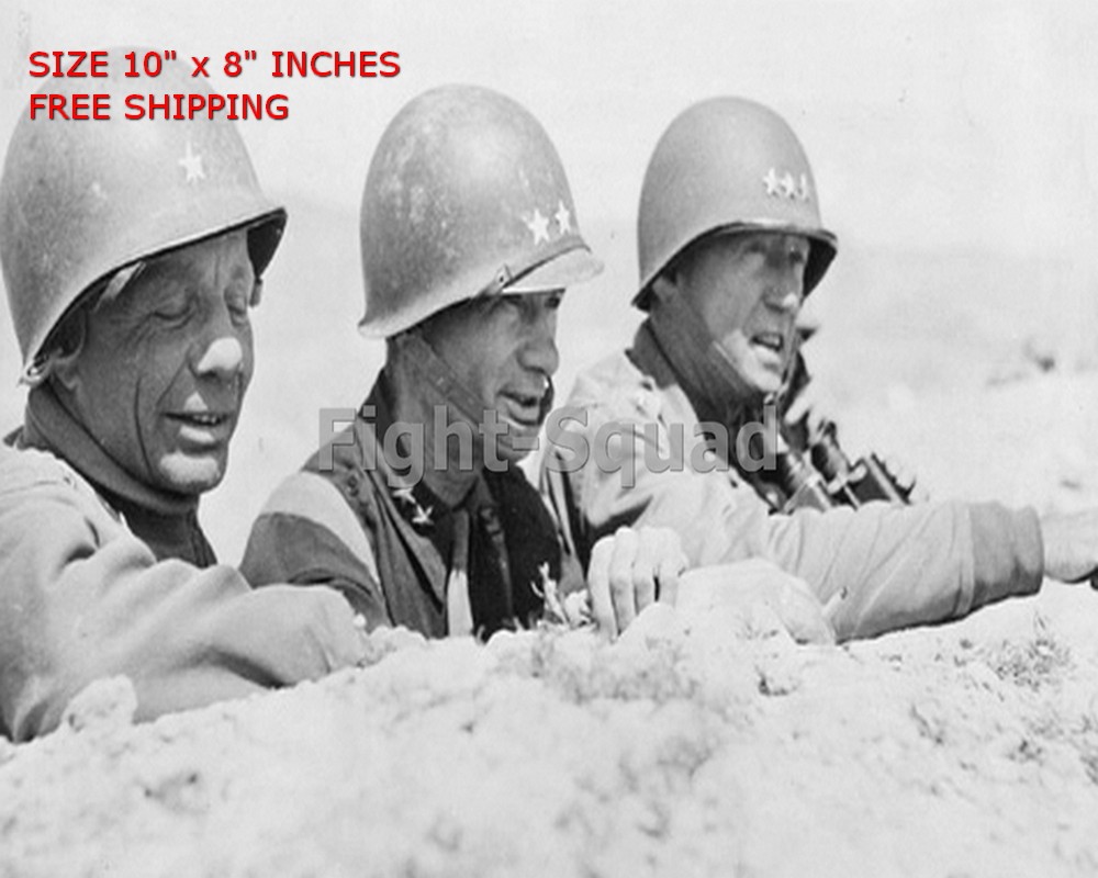 WW2 8x10 Photo Tunisia 1943 General Theodore Roosevelt General Terry Allen O1782 WW2 8x10 Photo Tunisia 1943 General Theodore Roosevelt General Terry Allen O1782