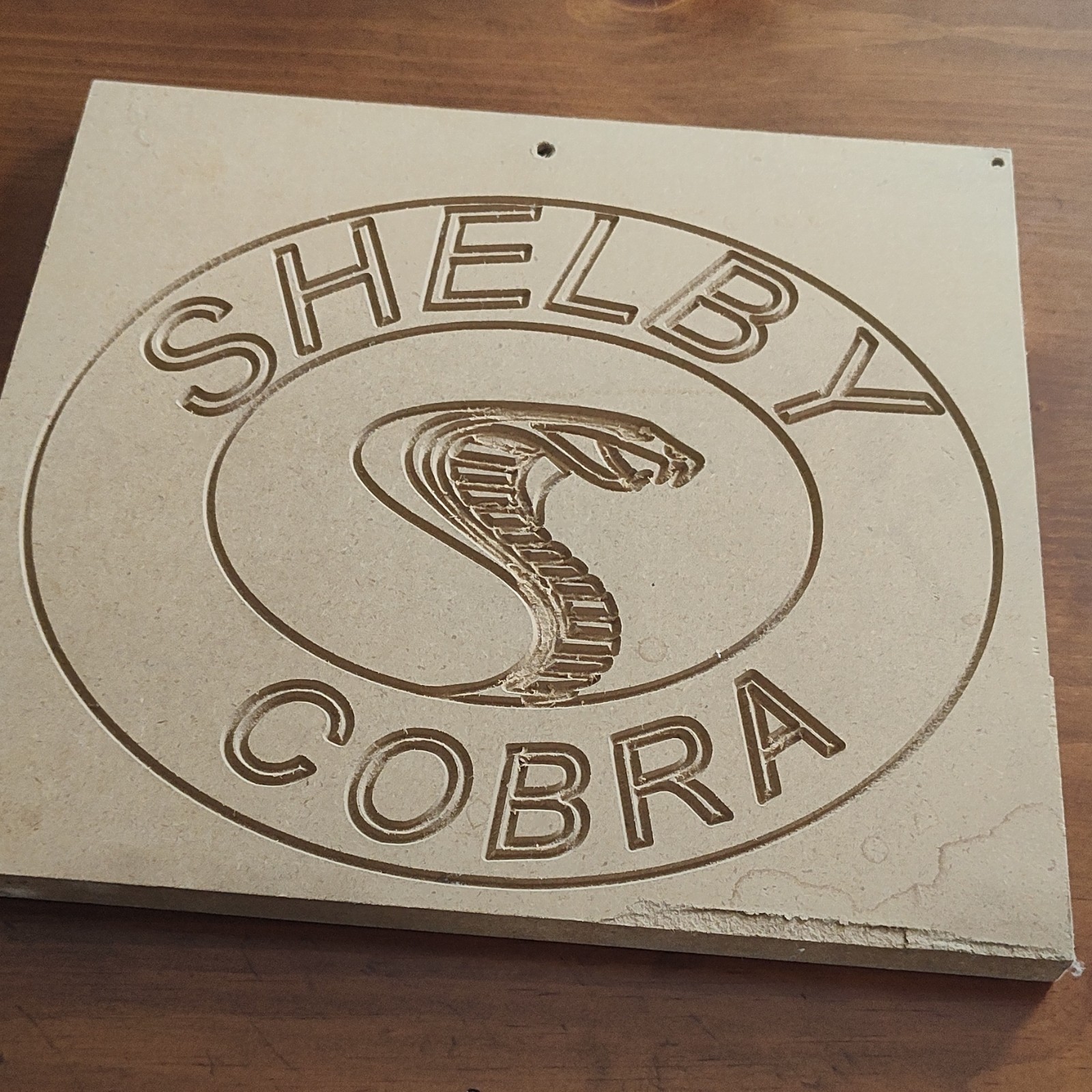 Shelby Cobra Sign. Custom Made Press Board Man Cave Garage