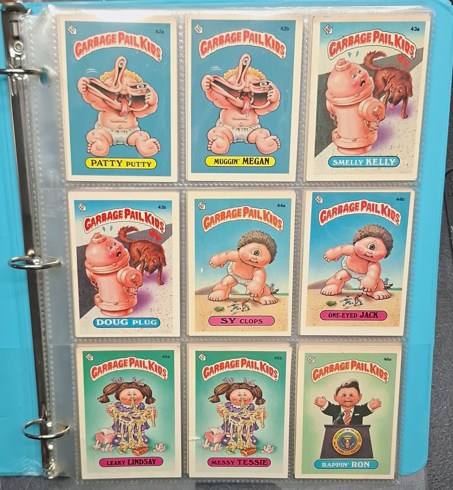 Topps 1985 Garbage Pail Kids 2nd Series complete Checklist & Puzzle on Back Topps 1985 Garbage Pail Kids 2nd Series complete Checklist & Puzzle on Back
