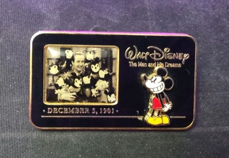 Walt Disney The Man and His Dreams 2002 Pin - December 5 1901 Birthday 15739