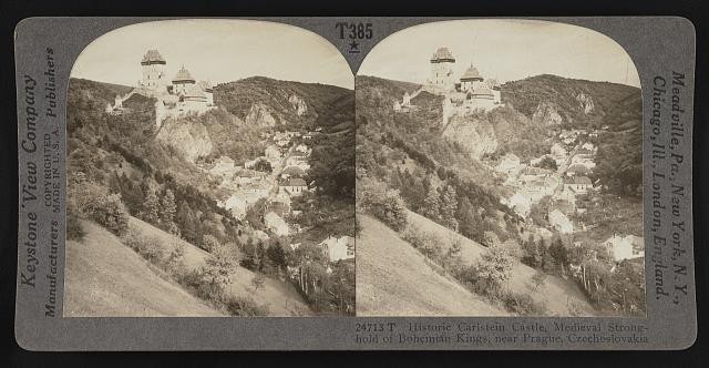 Karlstein Castle Prague Czechoslovakia 1933 Bohemian Kings Stronghold
