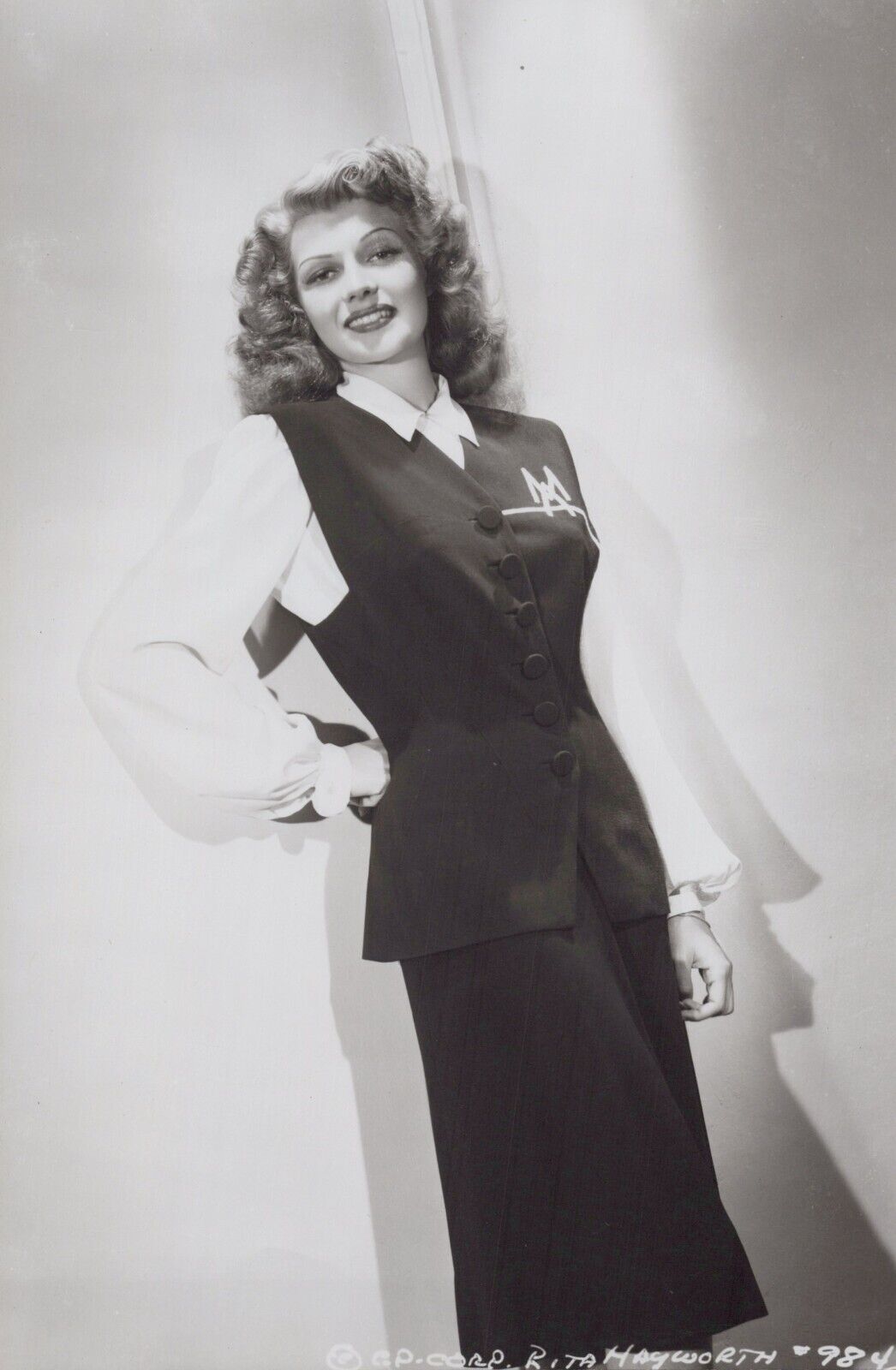 Rita Hayworth (1950s) ❤ Original Vintage - Stylish Glamorous Iconic Photo K 396