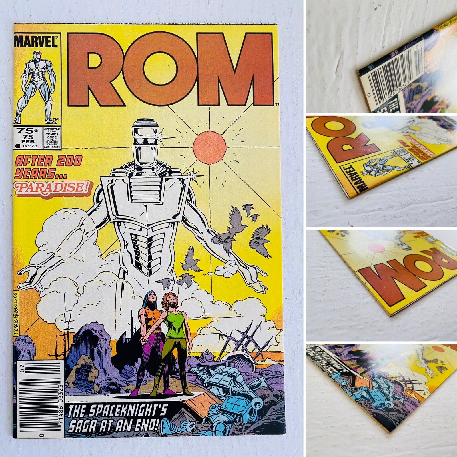 ROM #75 NM/MT 9.8 WHITE PGS 1986 SCARCE LAST ISSUE NEWSTAND EDITION 1st Print