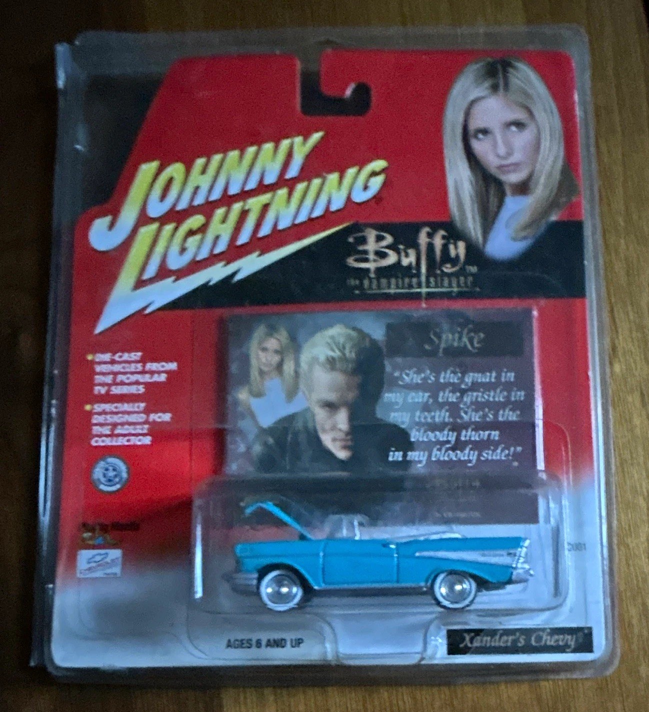 Johnny Lightning -  Buffy the Vampire Slayer - Xander\'s Chevy Diecast-Spike Card