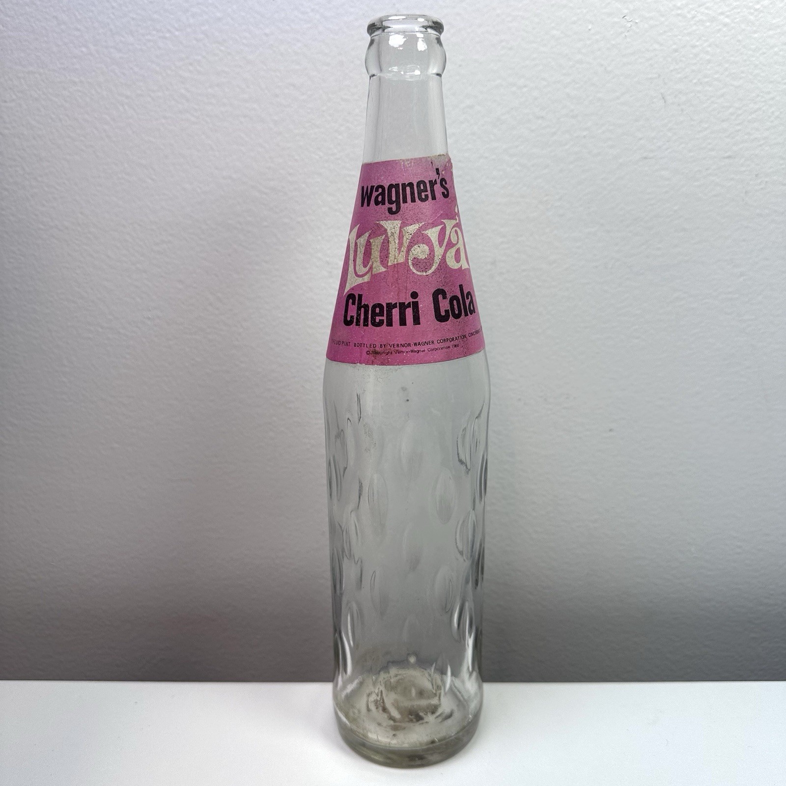 Vintage W.T. Wagner\'s Sons LUVYA CHERRY COLA Vernor Wagner Cincinnati Bottle