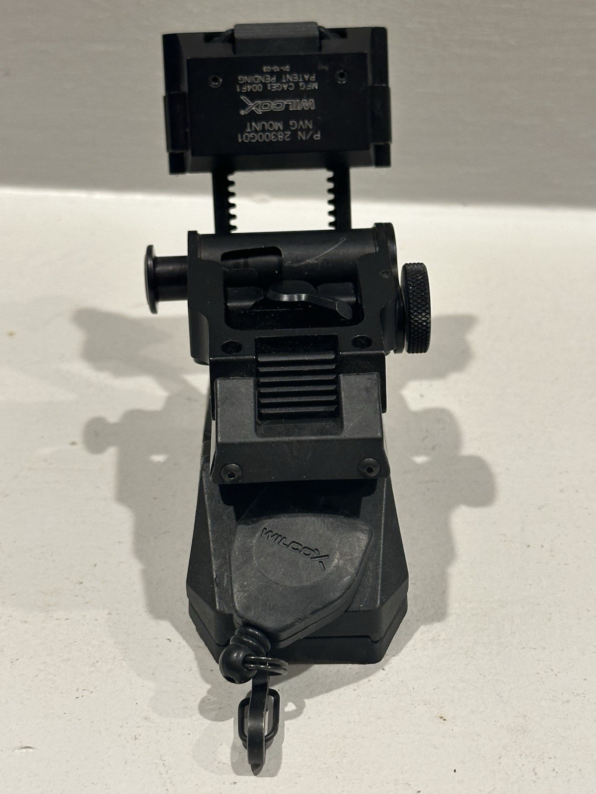 Used Wilcox L3 G01 Black Breakaway NVG Mount & Lanyard #1 01-10-08