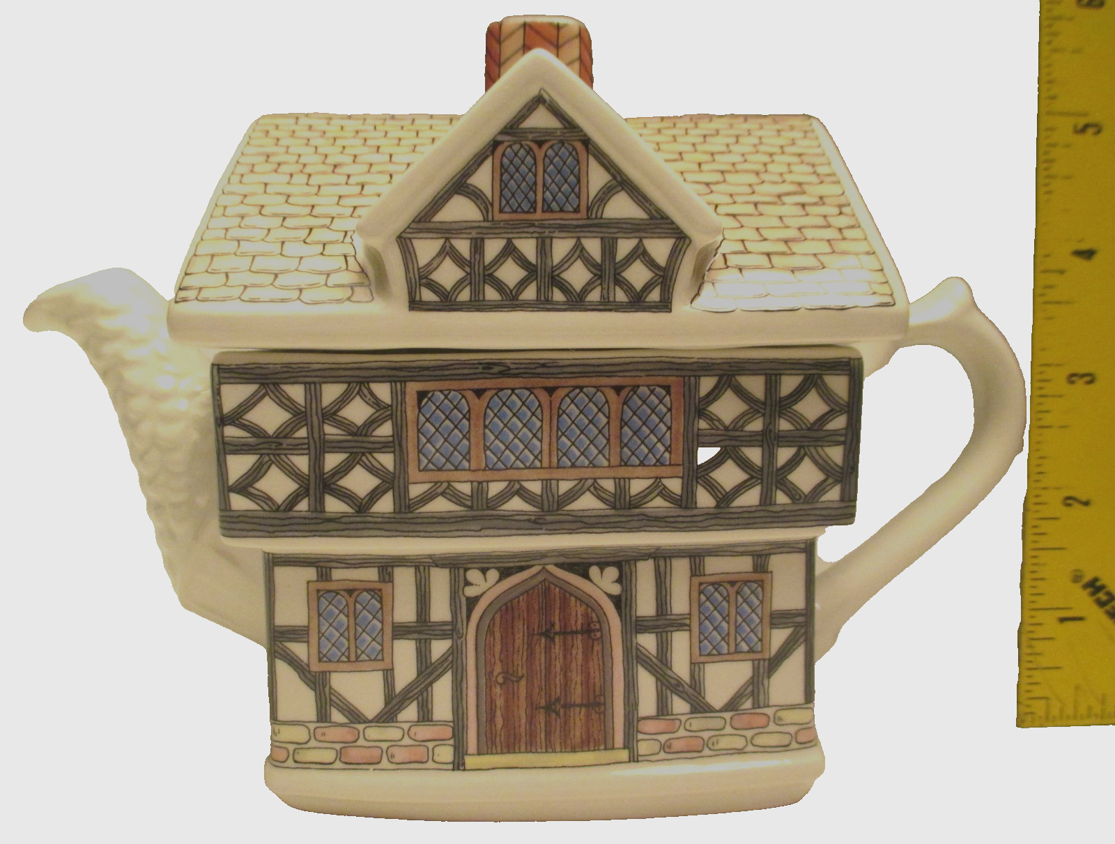 Sadler  Porcelain Tea Pot English Country Houses shape “Tudor House” #4437