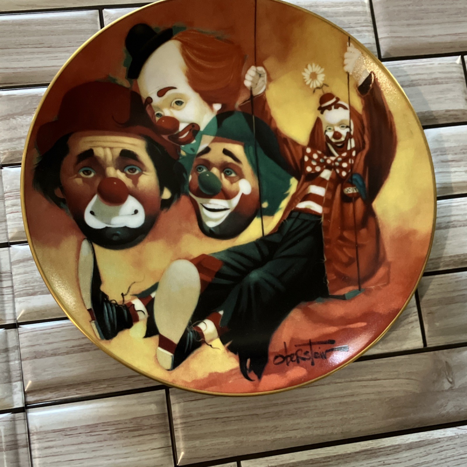 Hackett American Collectors Co. Wonderful World Of Clowns Clown Collector Plate…