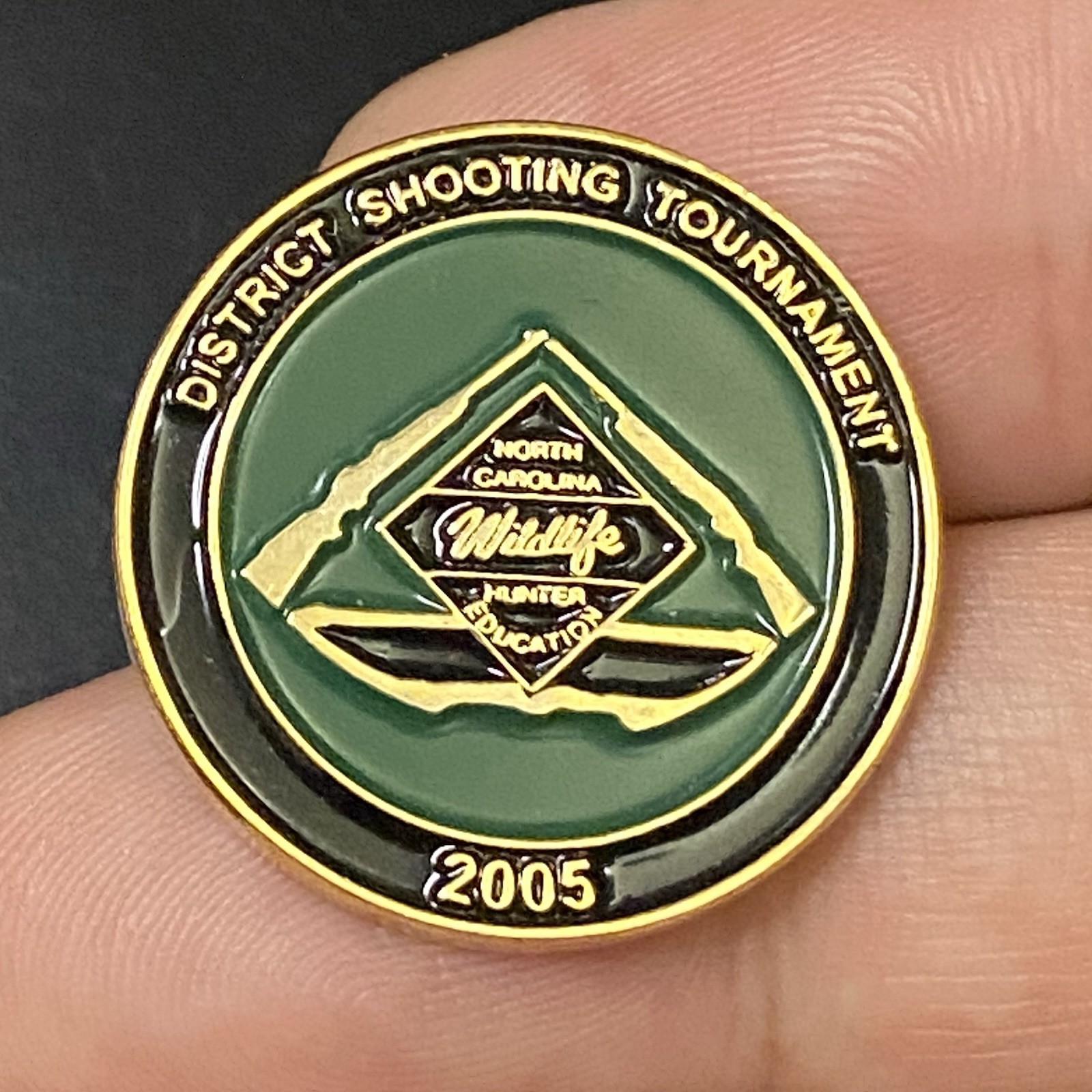 2005 District Shooting Tournament North Carolina Wildlife Hunter Education Pin