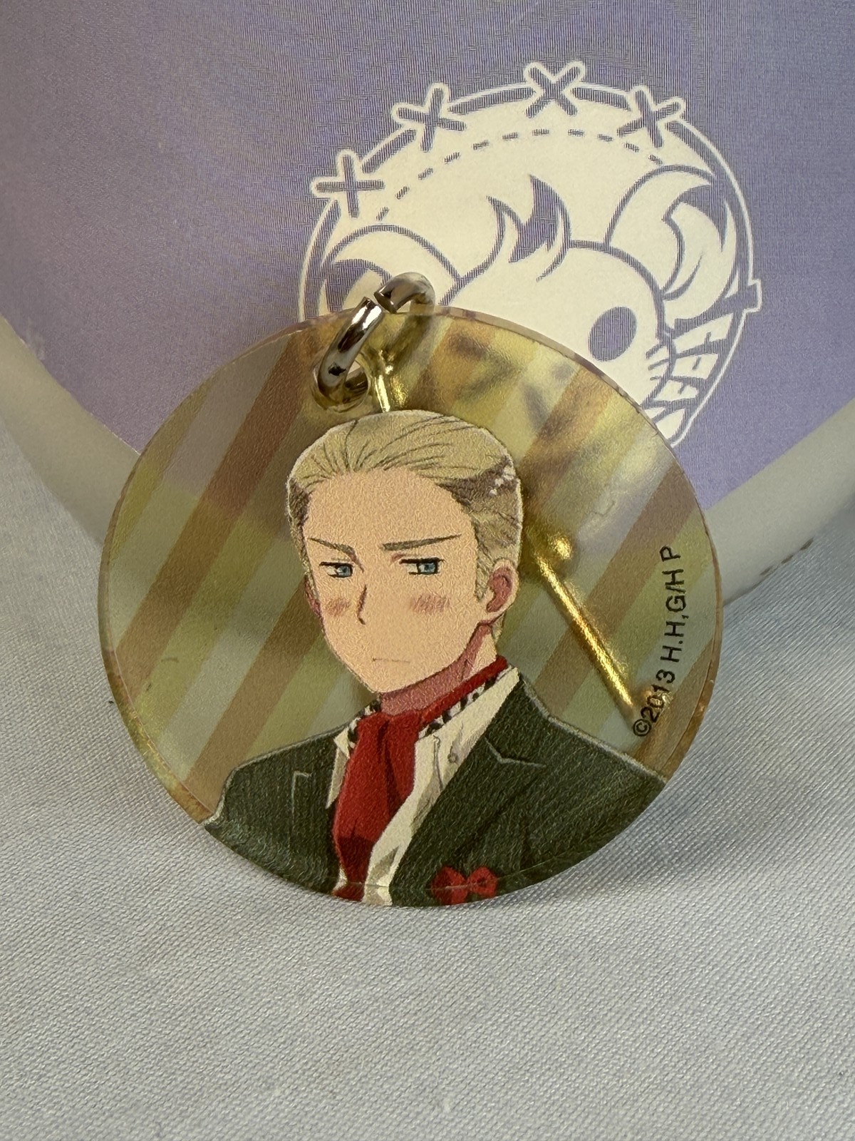 Germany Circle Acrylic Keychain Hetalia The Beautiful World 2013