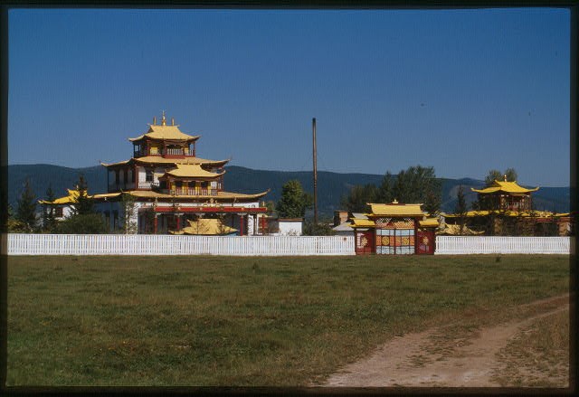Ivolga Russia Ivolginsk Buddhist Datsan 1940s Main Temple Buddhist Temple