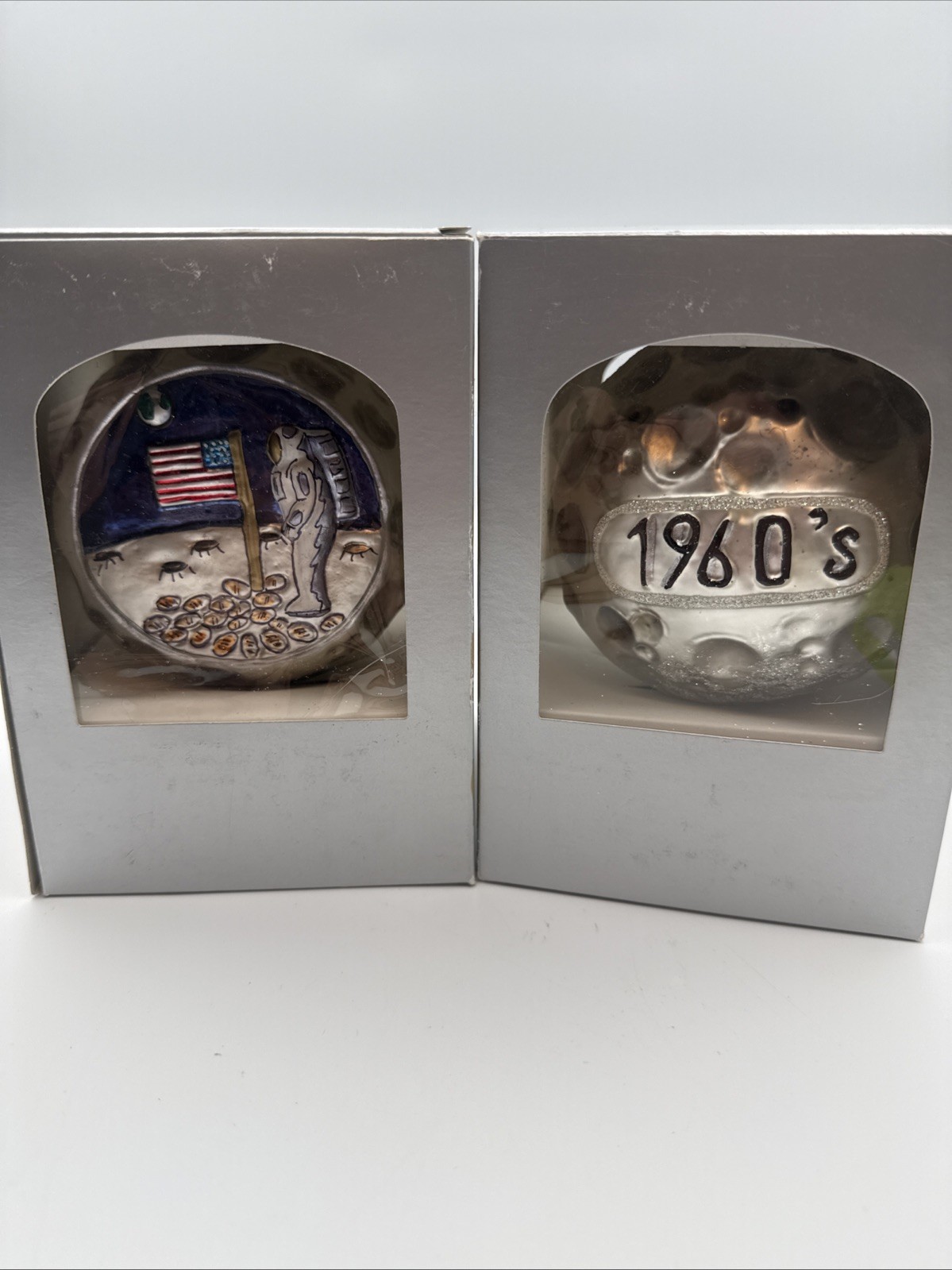 Vintage PMG Apollo 11 Moon Landing Hand Blown Ornament Made In Poland Brand New