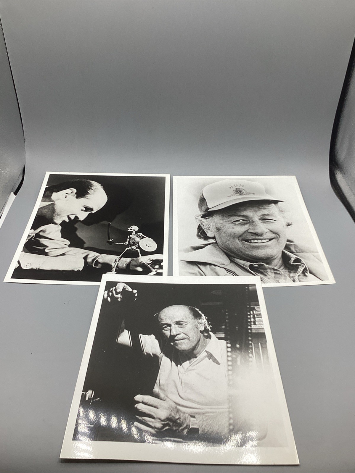 (3) Vintage Ray Harryhausen B&W 8x10” photo Lot