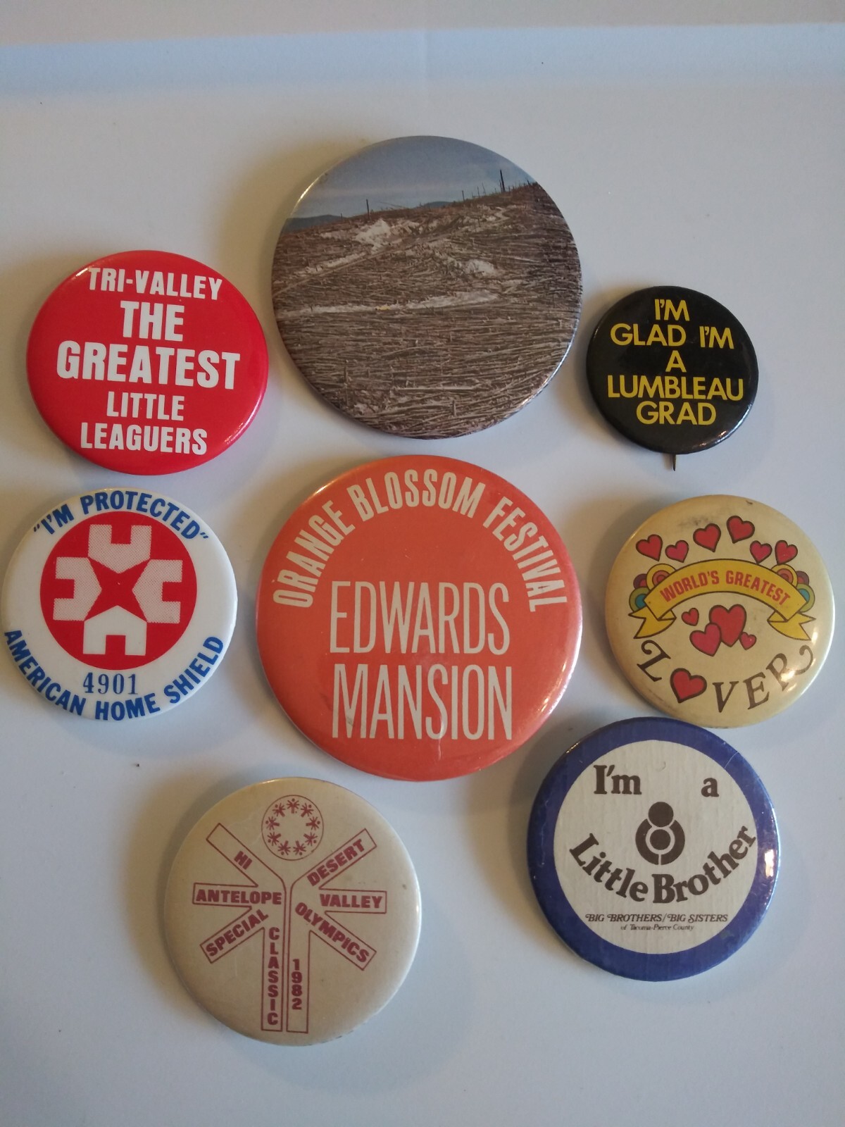 Vintage Buttons From Various Places And Various Sizes. Large And Small.
