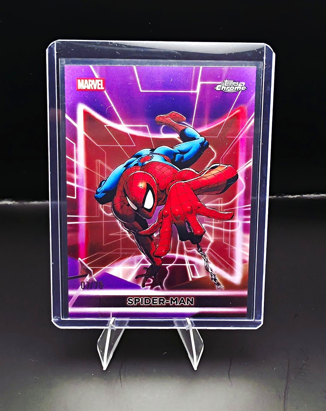 2026 Topps Marvel Neon SPIDER-MAN 07/75 Serial 2026 Topps Marvel Neon SPIDER-MAN 07/75 Serial