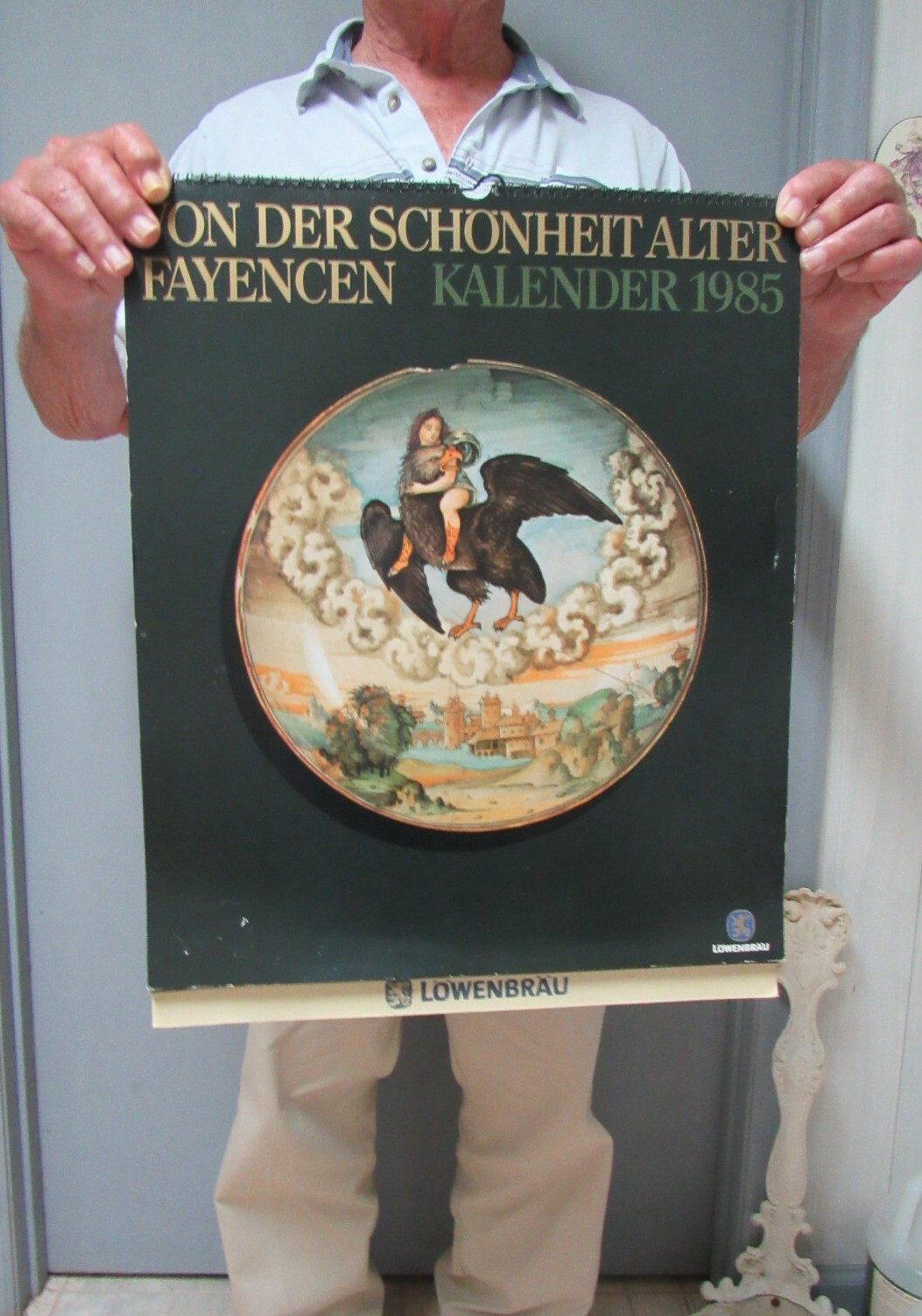 Vintage Lowenbrau Beer 1985 Calendar LARGE 21\
