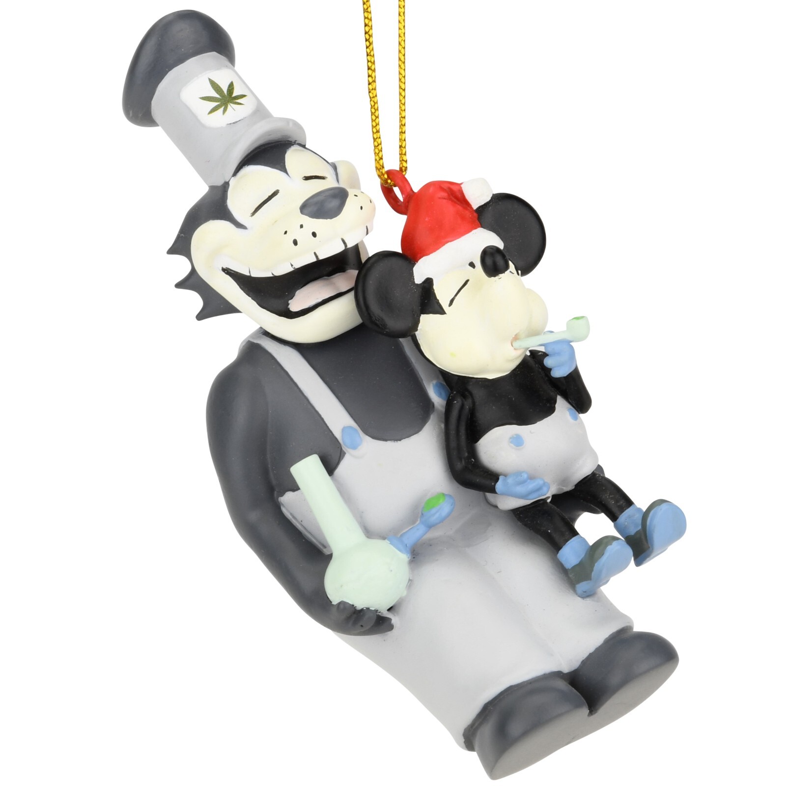 Tree Buddees Stoned Boat Willie and Pete Funny Pot Smoking Christmas Ornament