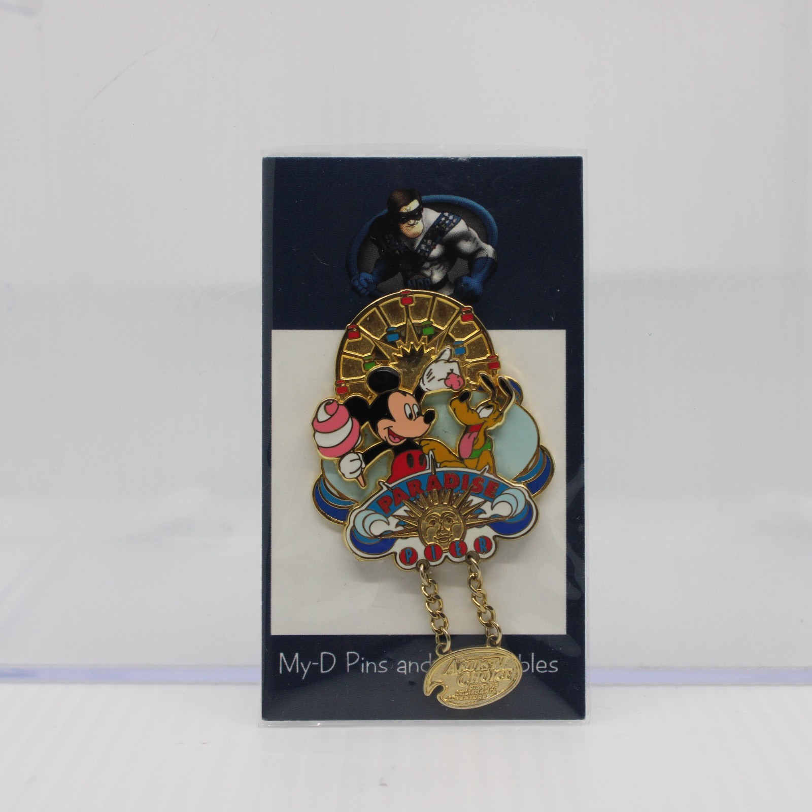 C2 Disney DLR LE Pin Artist Choice Paradise Pier Mickey Mosue Pluto