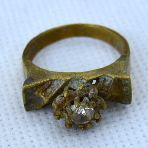 RARE ANCIENT BRONZE RING ANTIQUE ROMAN STYLE-OLD AMAZING VERY STUNNING ARTIFACT