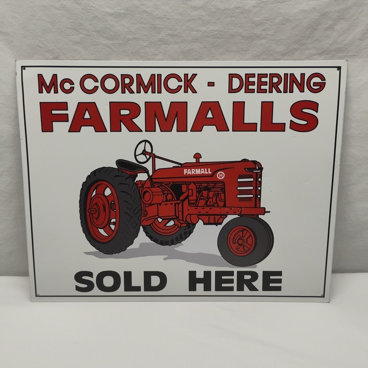 Vintage 1999 Farmall McCormick Deering Sold Here 16 x 12.5