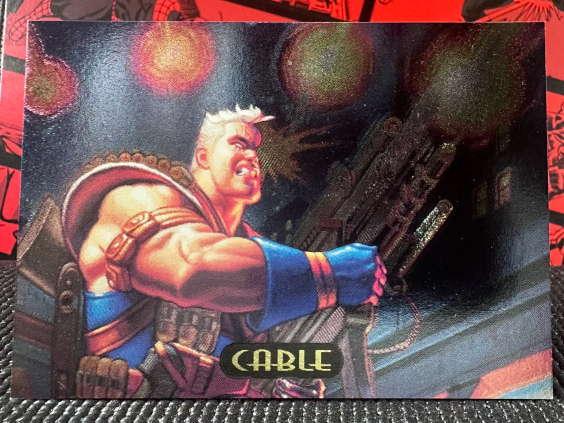 1994 Marvel Masterpieces - Power Blast - CABLE #3 - CLEAN Pack Fresh NM/M
