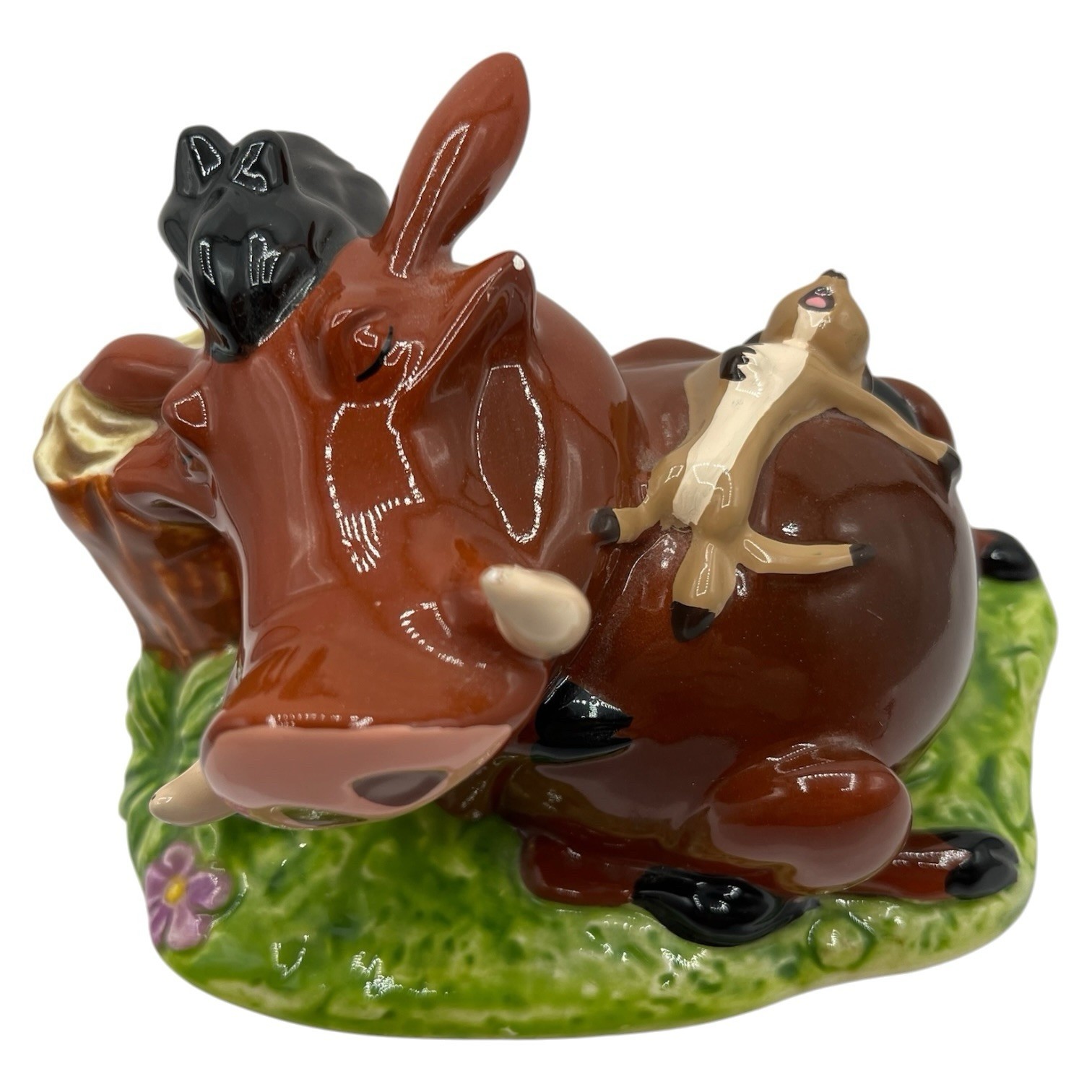 Vintage Schmid Disney The Lion King Timon & Pumba Ceramic Figurine 5”
