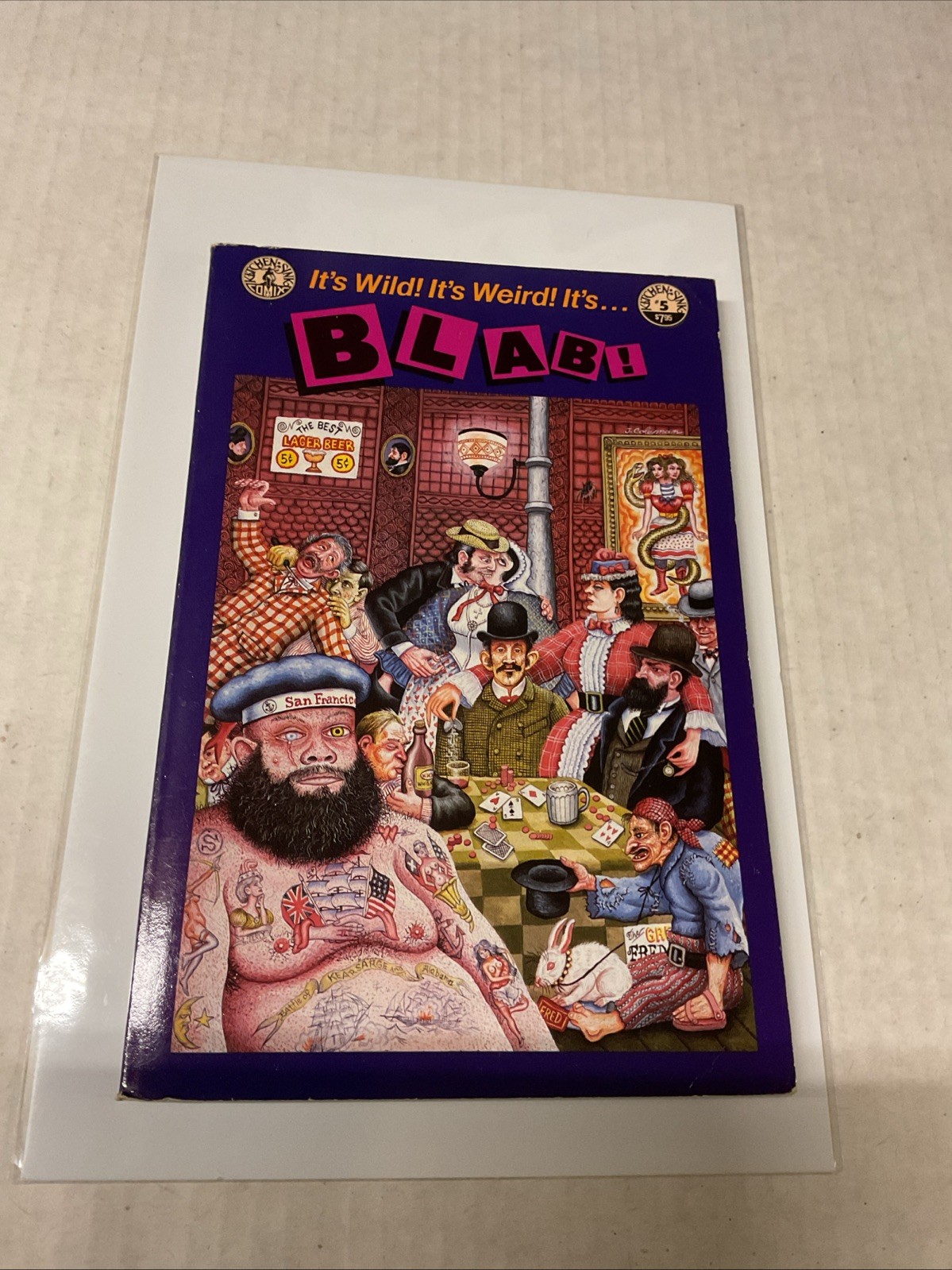 BLAB #5 - 1990 - Underground comix - Joe Coleman interview, Spain Rodriguez