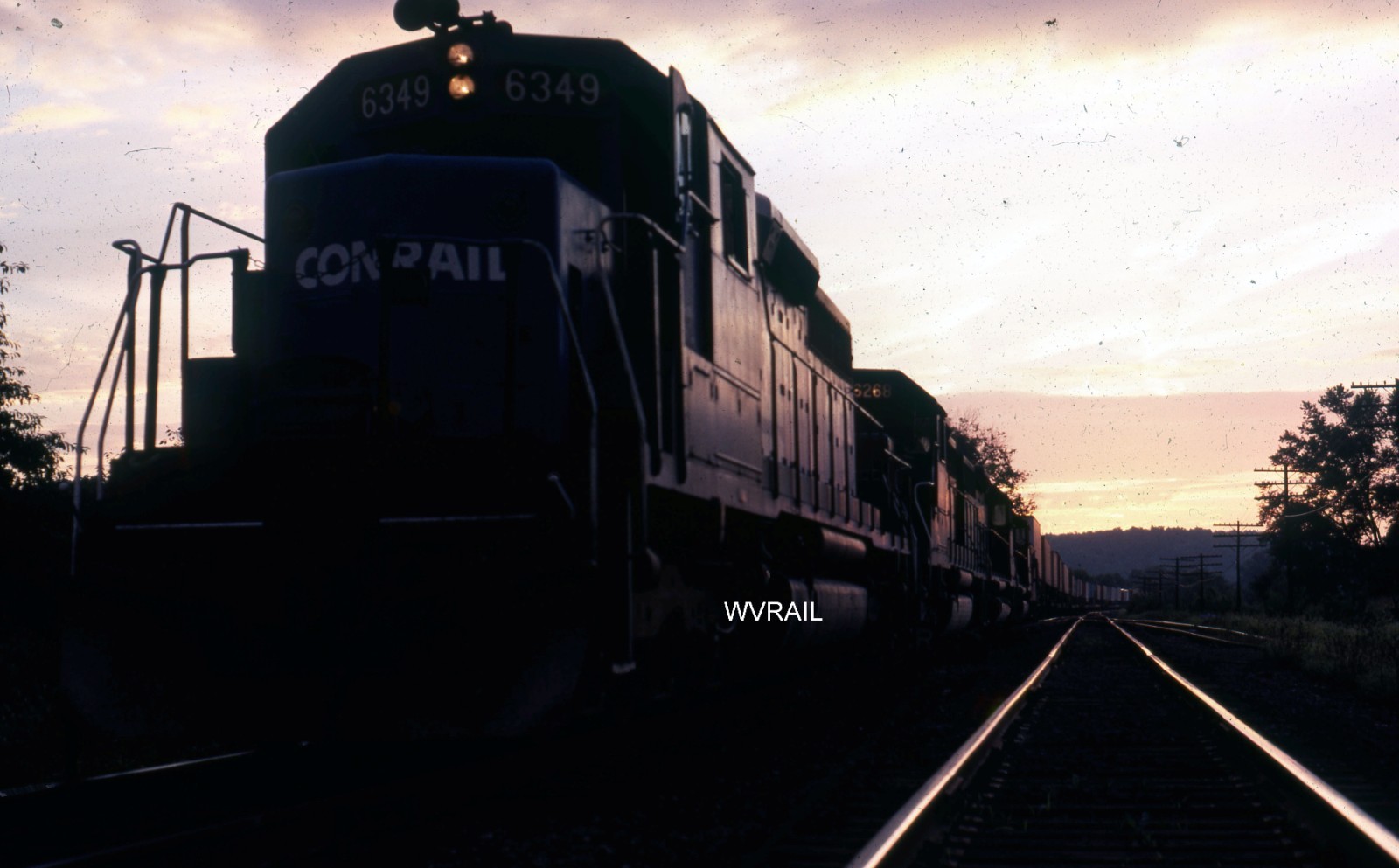CR Conrail GP40-2 6349 @ Morgan Run Tower 9/79 252
