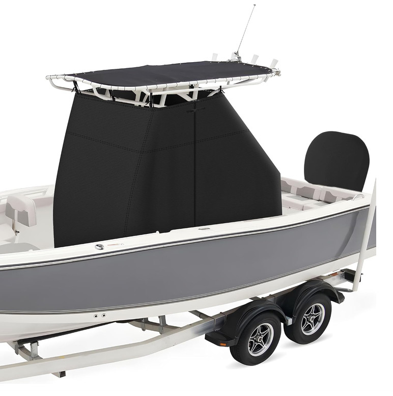NOOKAT 1200D Waterproof T-Top Boat Center Console Cover 95L 59W 72H Black